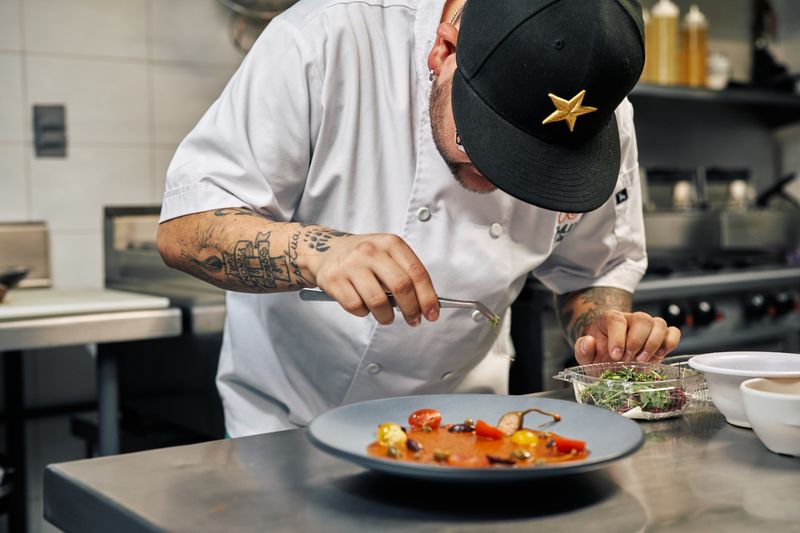 Fresh food being prepared at Chuys kitchen